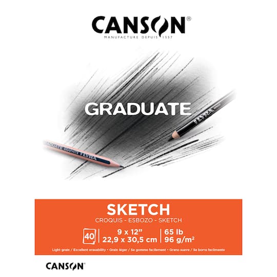 Canson&#xAE; Graduate Foldover Sketch Pad, 9&#x22; x 12&#x22;